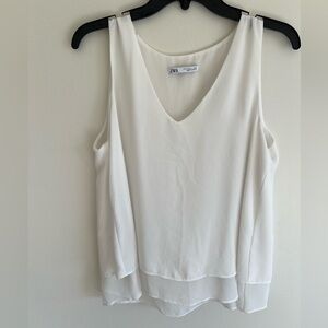 White Zara Tank